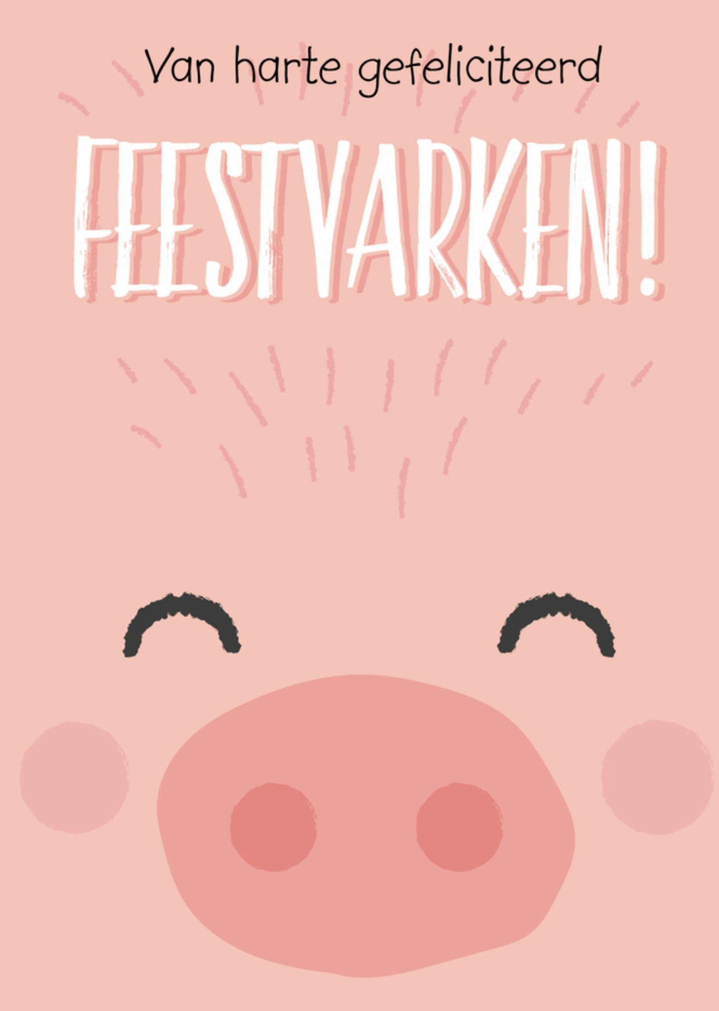 Verjaardagskaart varken Kaart Tante Kaartje