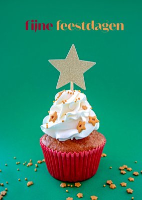 Photoflash | Kerstkaart | Cupcake | Fijne feestdagen