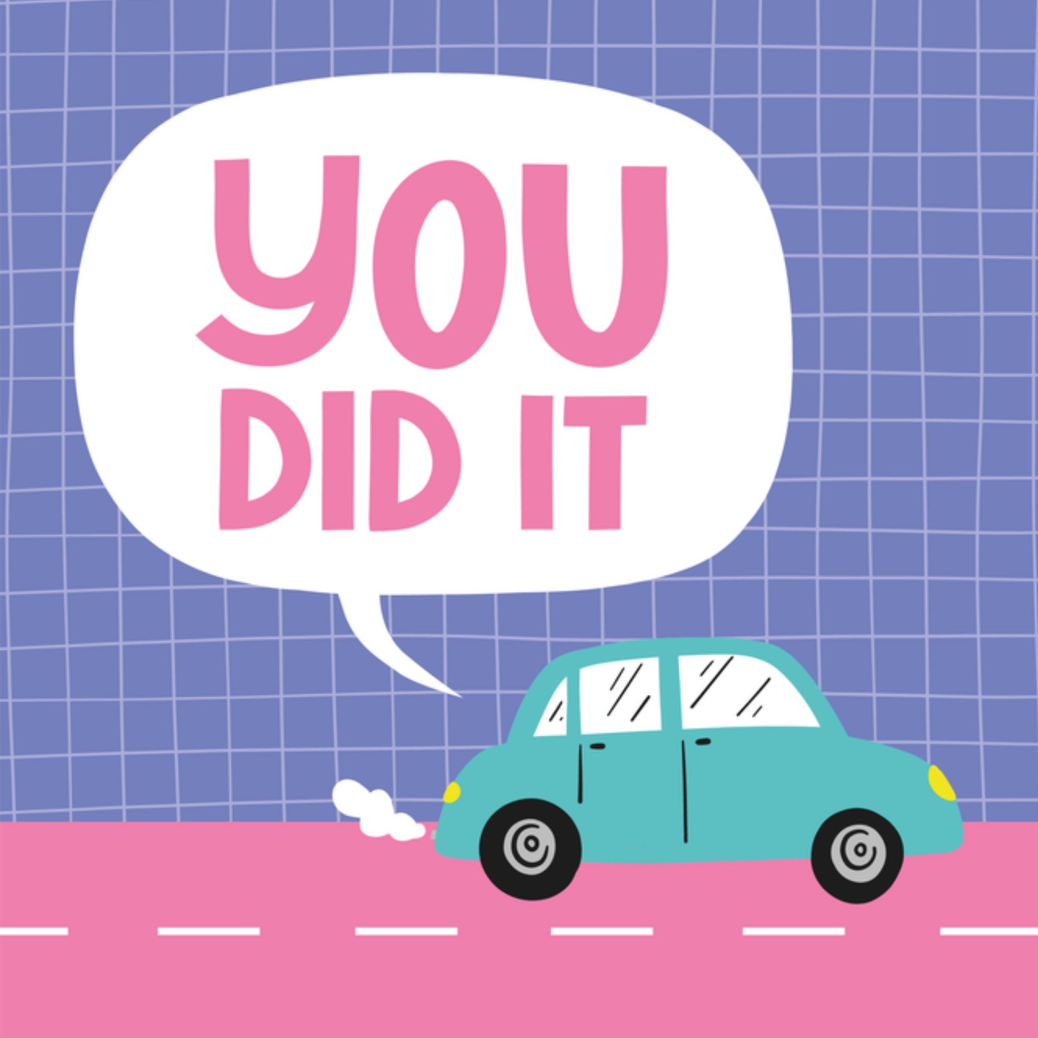 Greetz Geslaagd kaart Rijbewijs Vierkant