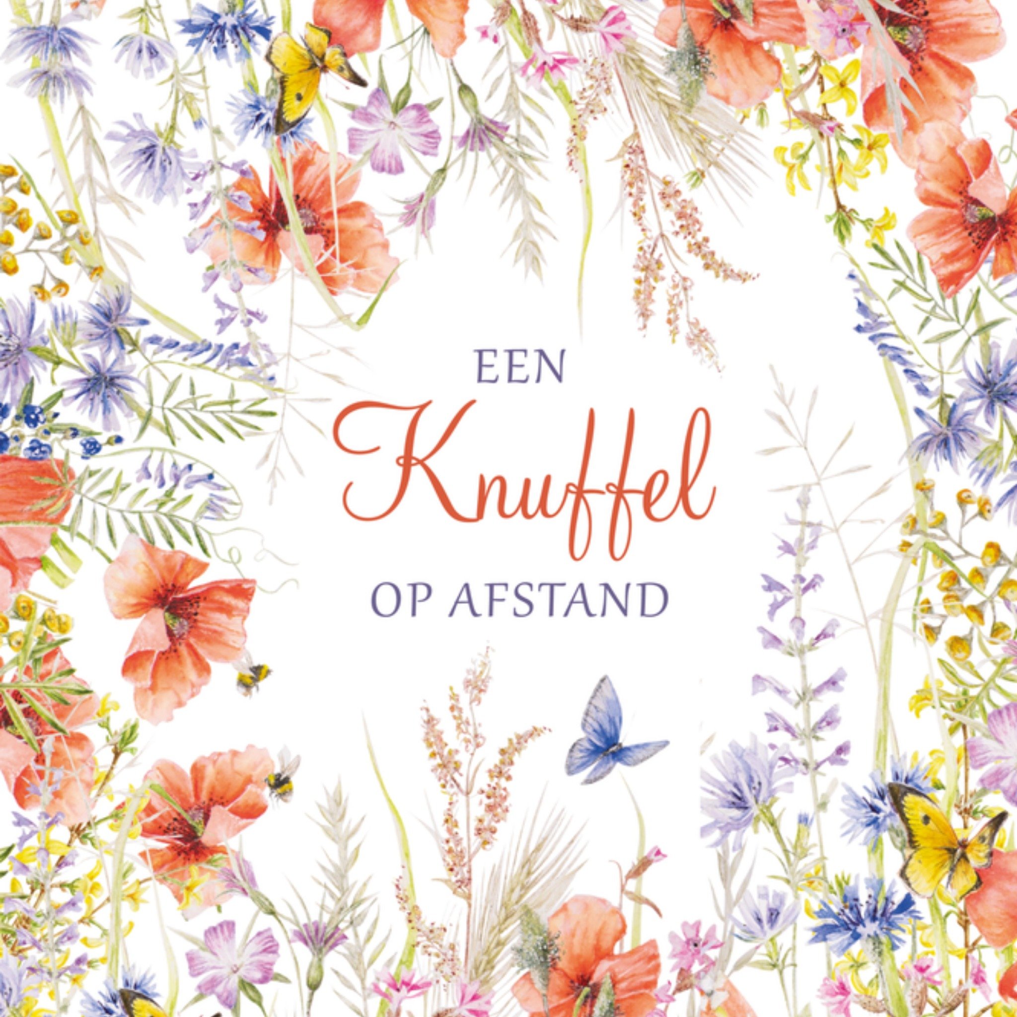 Moederdagkaart knuffel Vierkante Kaart Janneke Brinkman