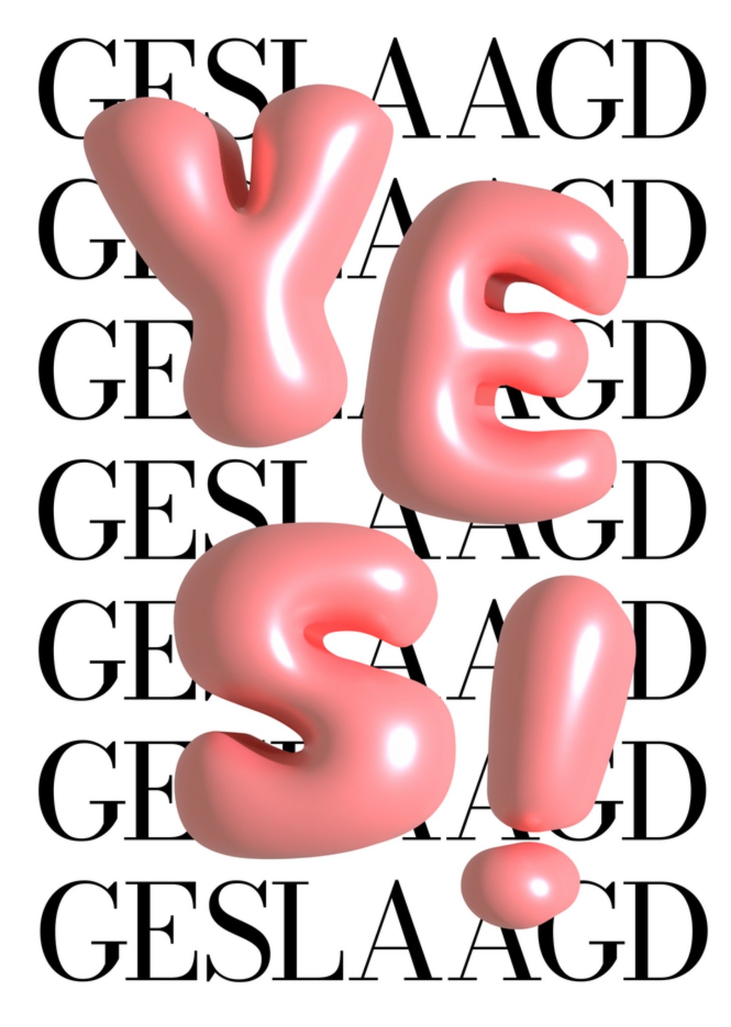 Geslaagdkaart Yes Kaart Greetz