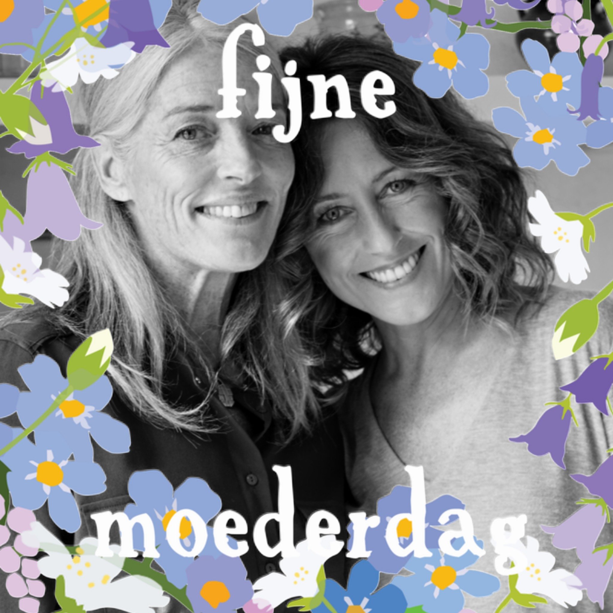 Greetz Moederdagkaart bloemen fotokaart Vierkant