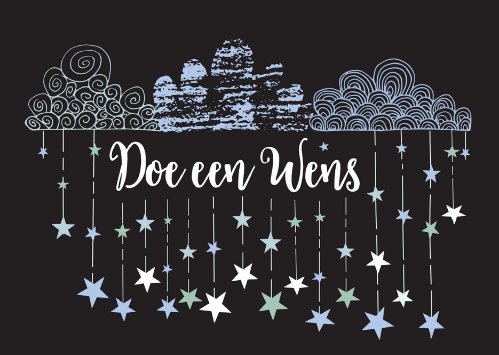 Verjaardagskaart doe een wens Kaart Greetz