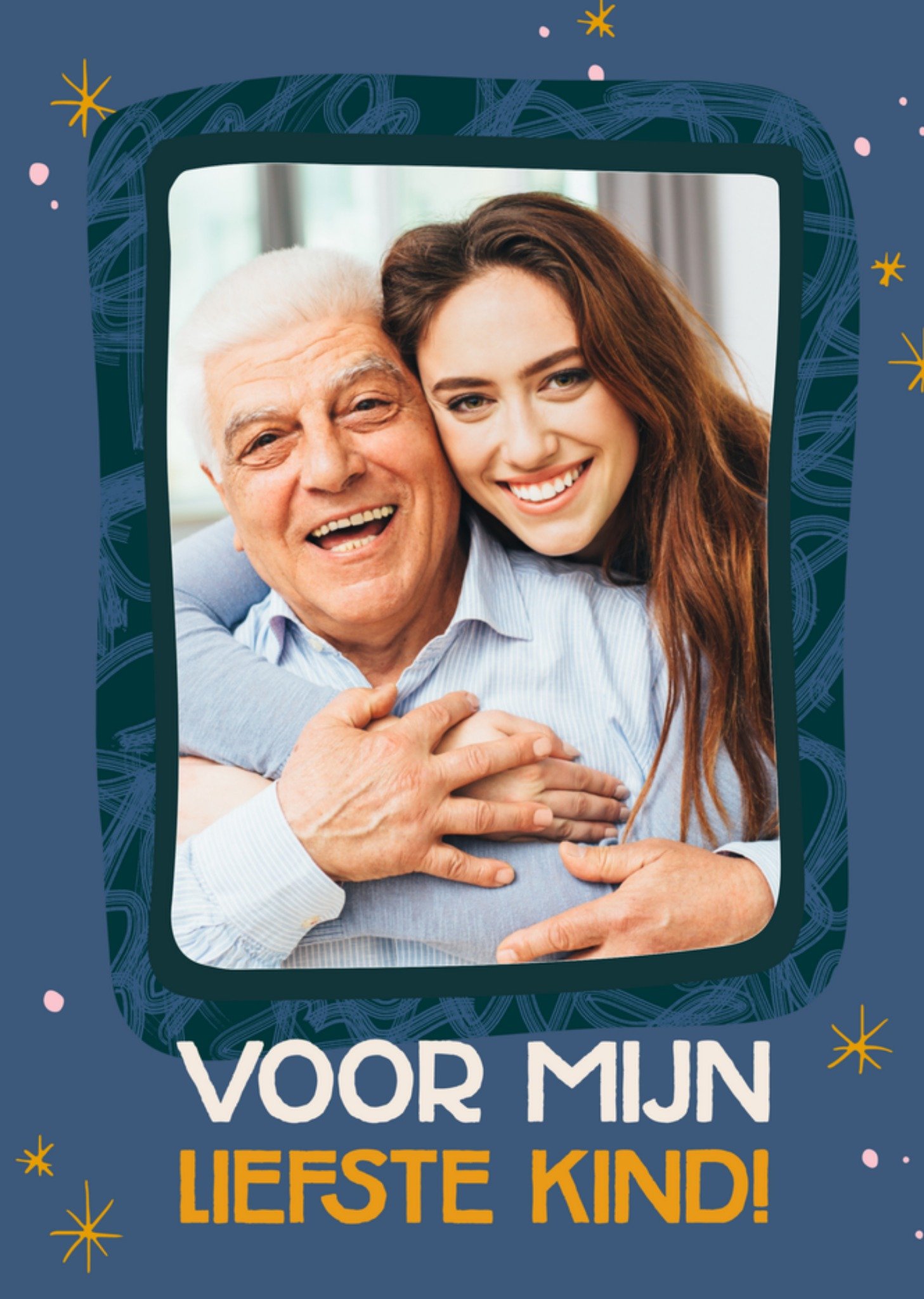 Greetz Zoon en dochter dag fotokaart Standard Card