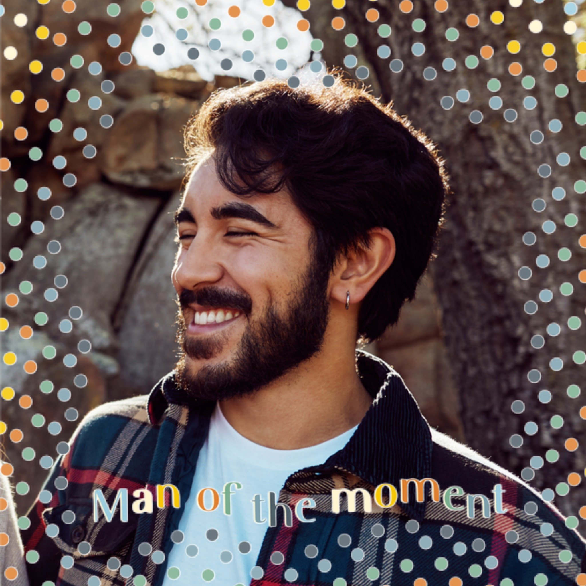 Greetz Verjaardagskaart Met foto Man of the moment Vierkant