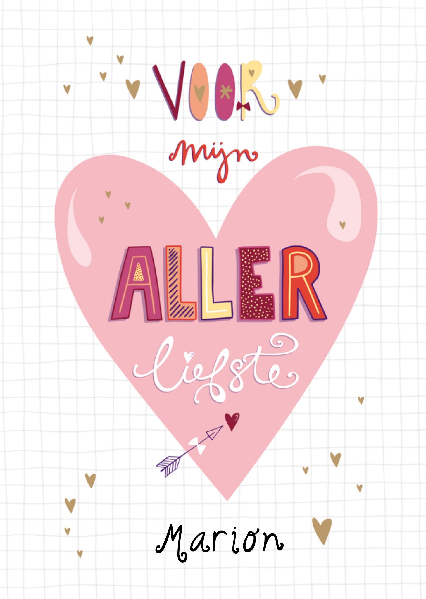 Liefde kaart Met naam Kaart Funny Side Up