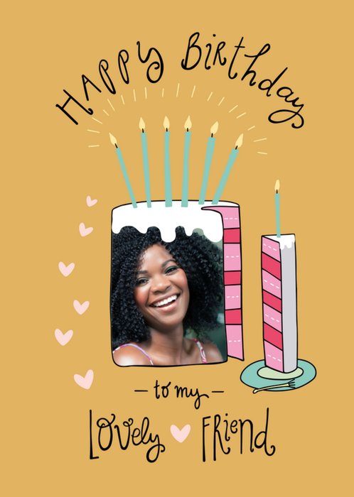 Funny Side Up | Verjaardagskaart | Lovely friend | Taart