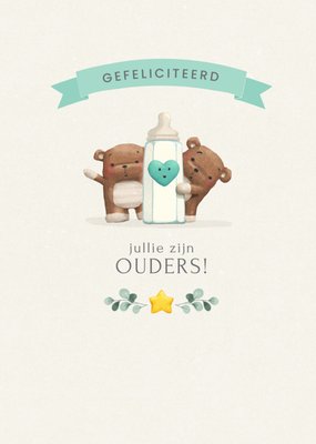 Uddle | Geboortekaart | Gefeliciteerd Jullie Zijn Ouders