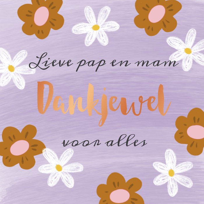 Tsjip | Bedanktkaart | Ouders