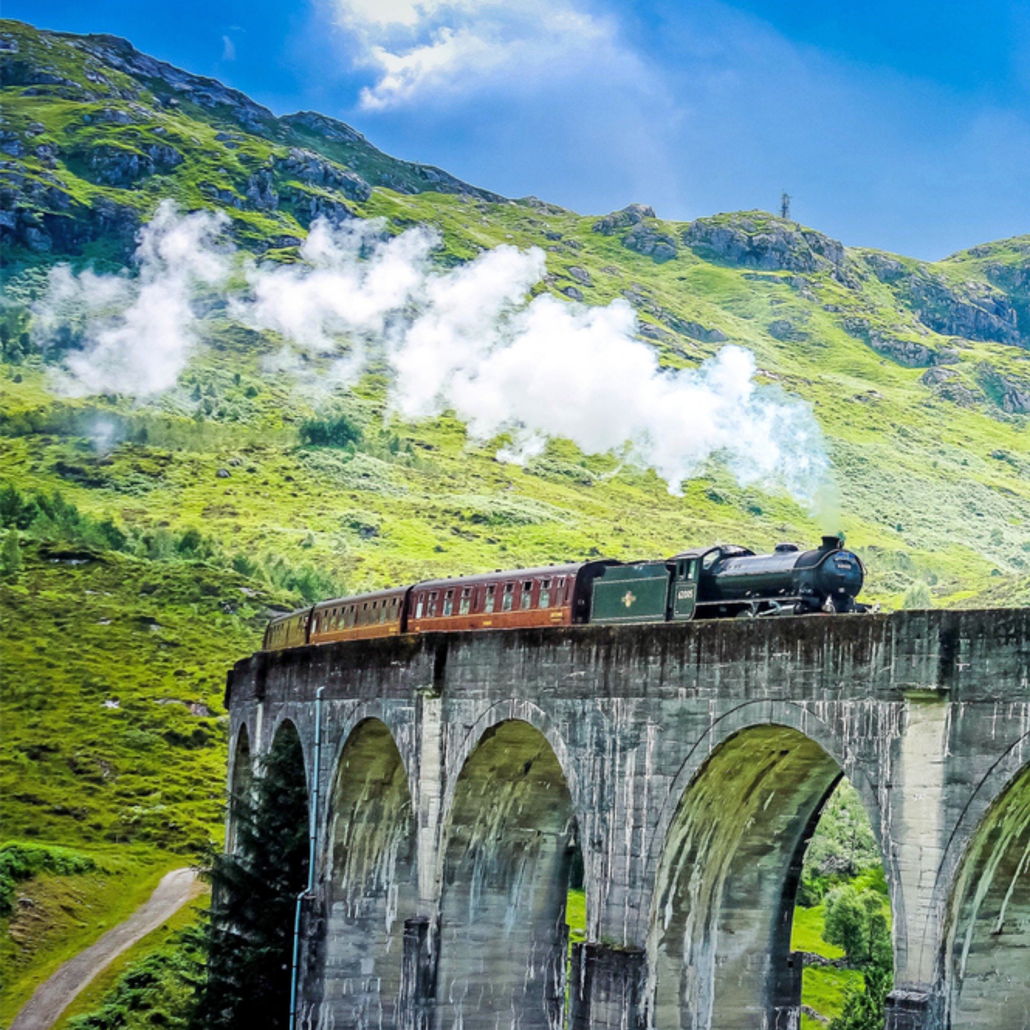 Greetz Verjaardagskaart trein Vierkant