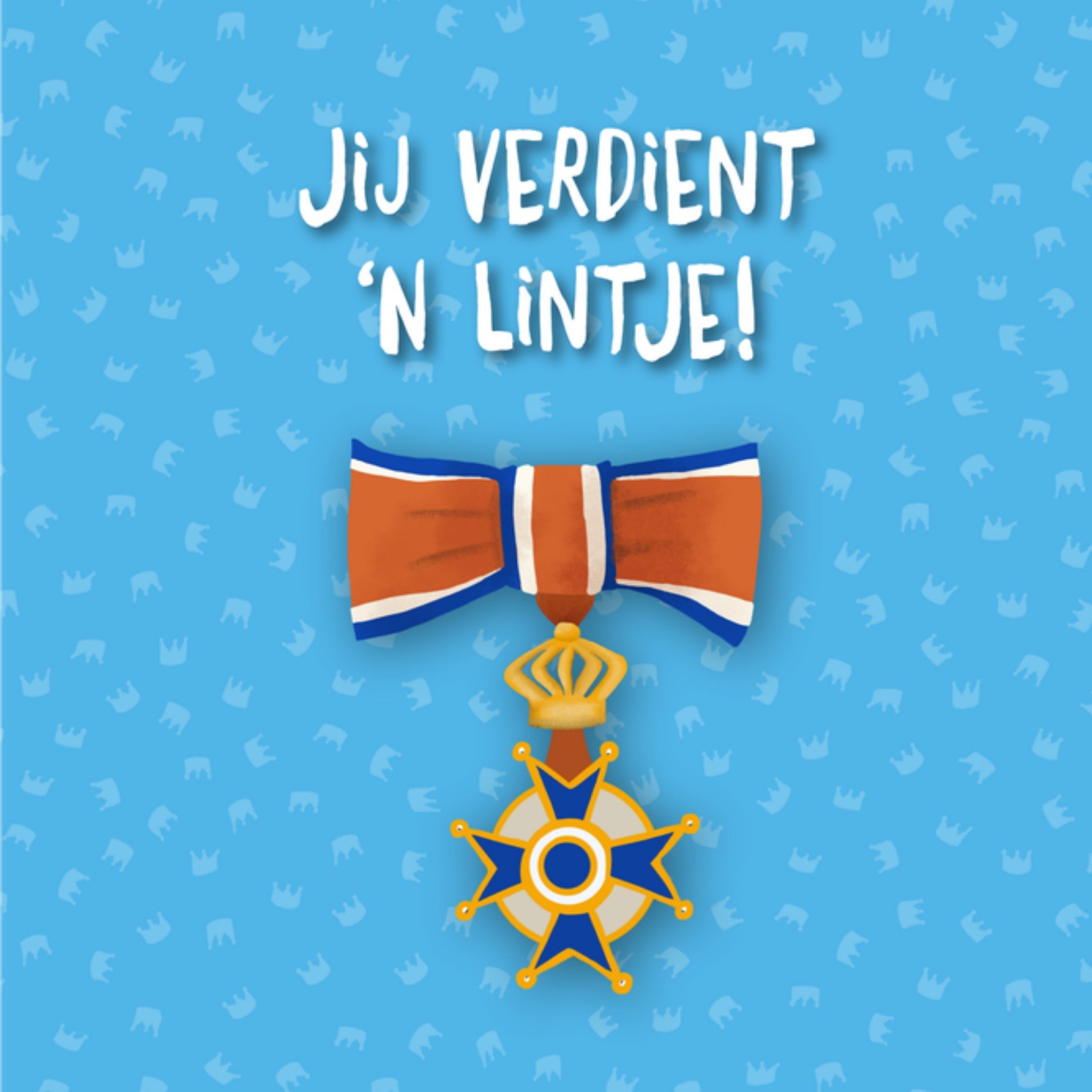 Greetz Koningsdag kaart Kleurig Vierkant