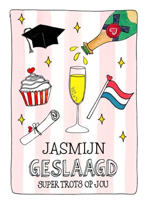 Sandysign | Geslaagdkaart | Super trots op jou