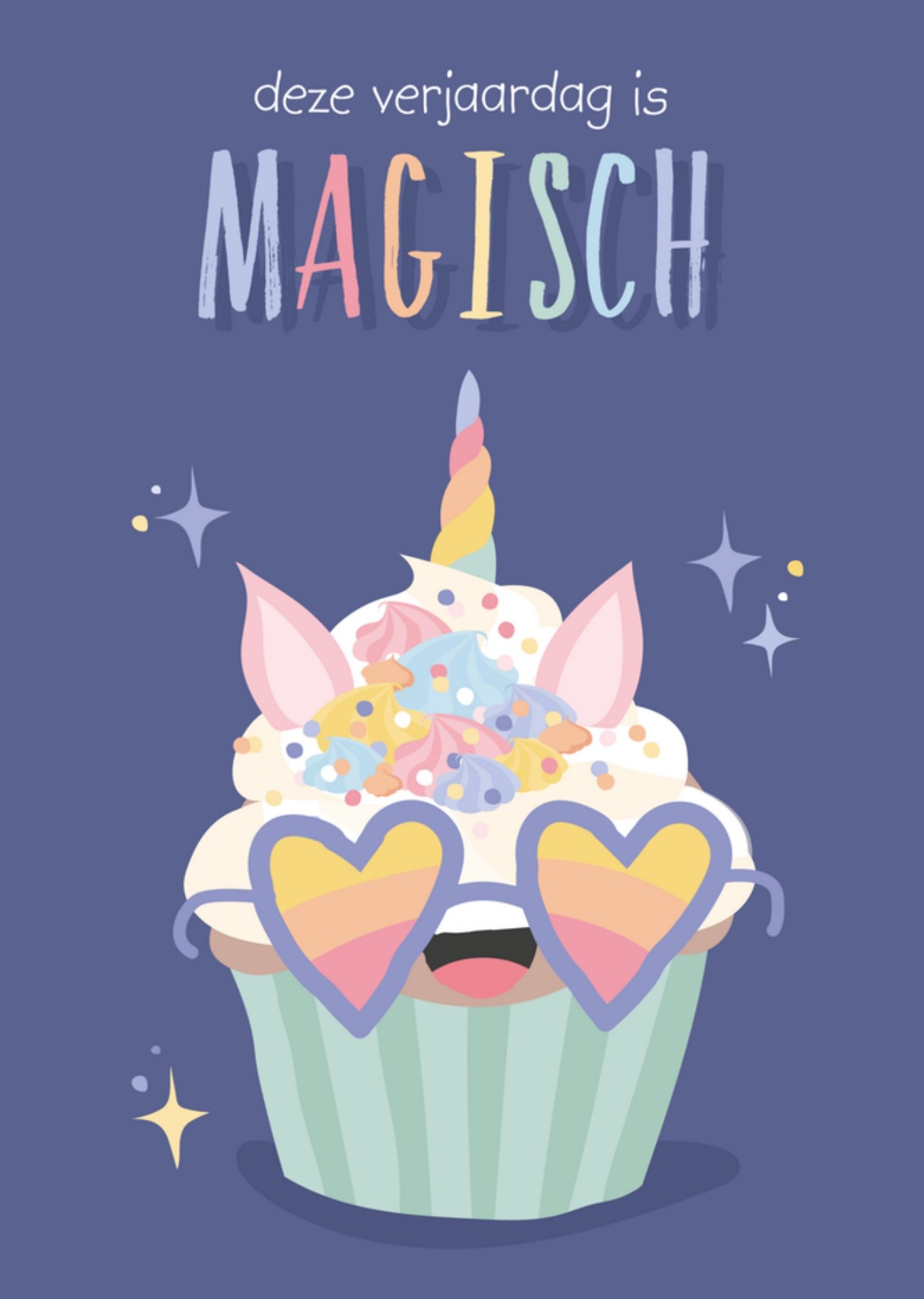 Verjaardagskaart cupcake Kaart Tante Kaartje