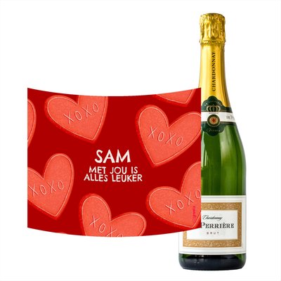 Perriere | Brut Chardonnay | Love met eigen naam | 750ml