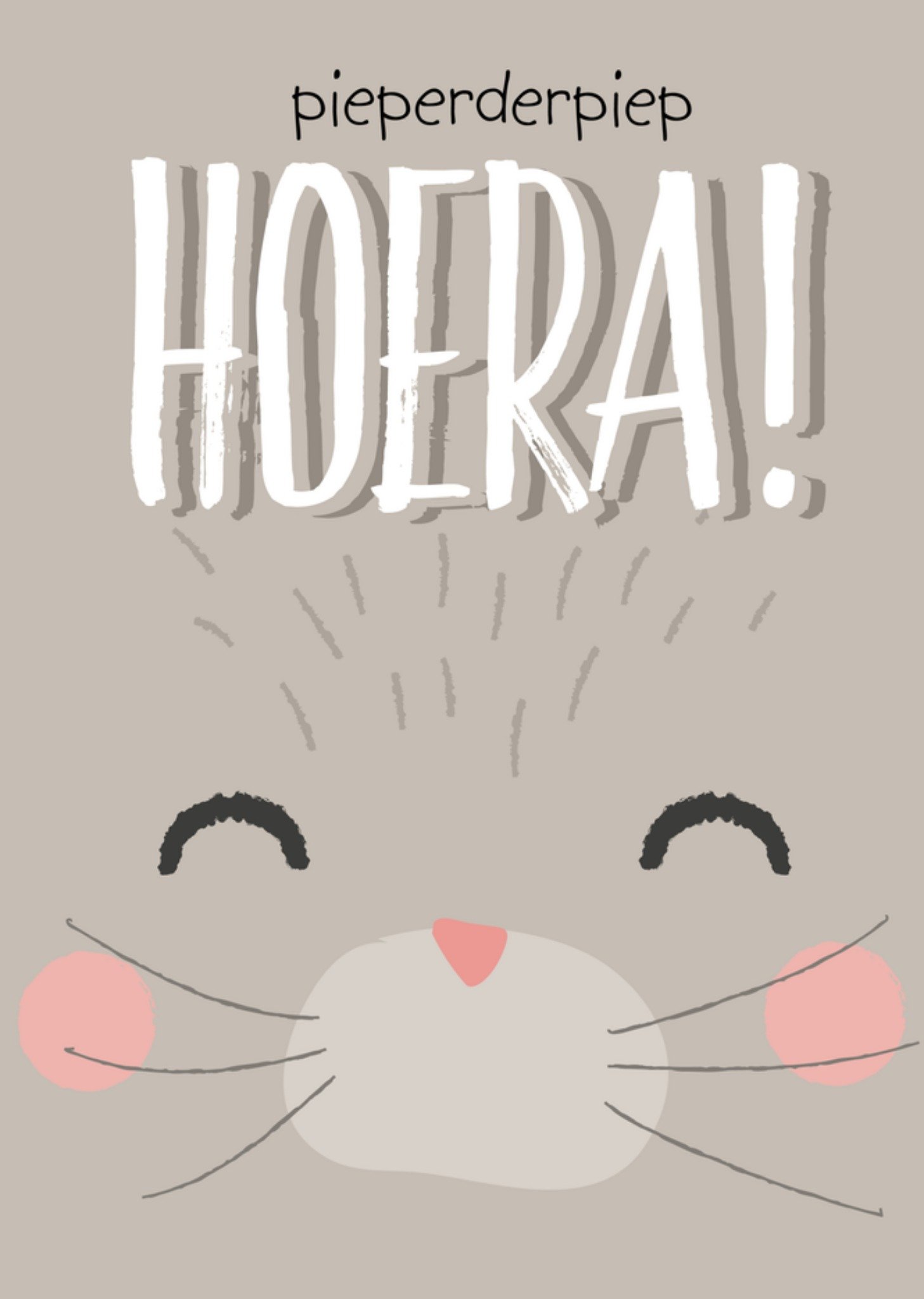 Verjaardagskaart muisje Kaart Tante Kaartje