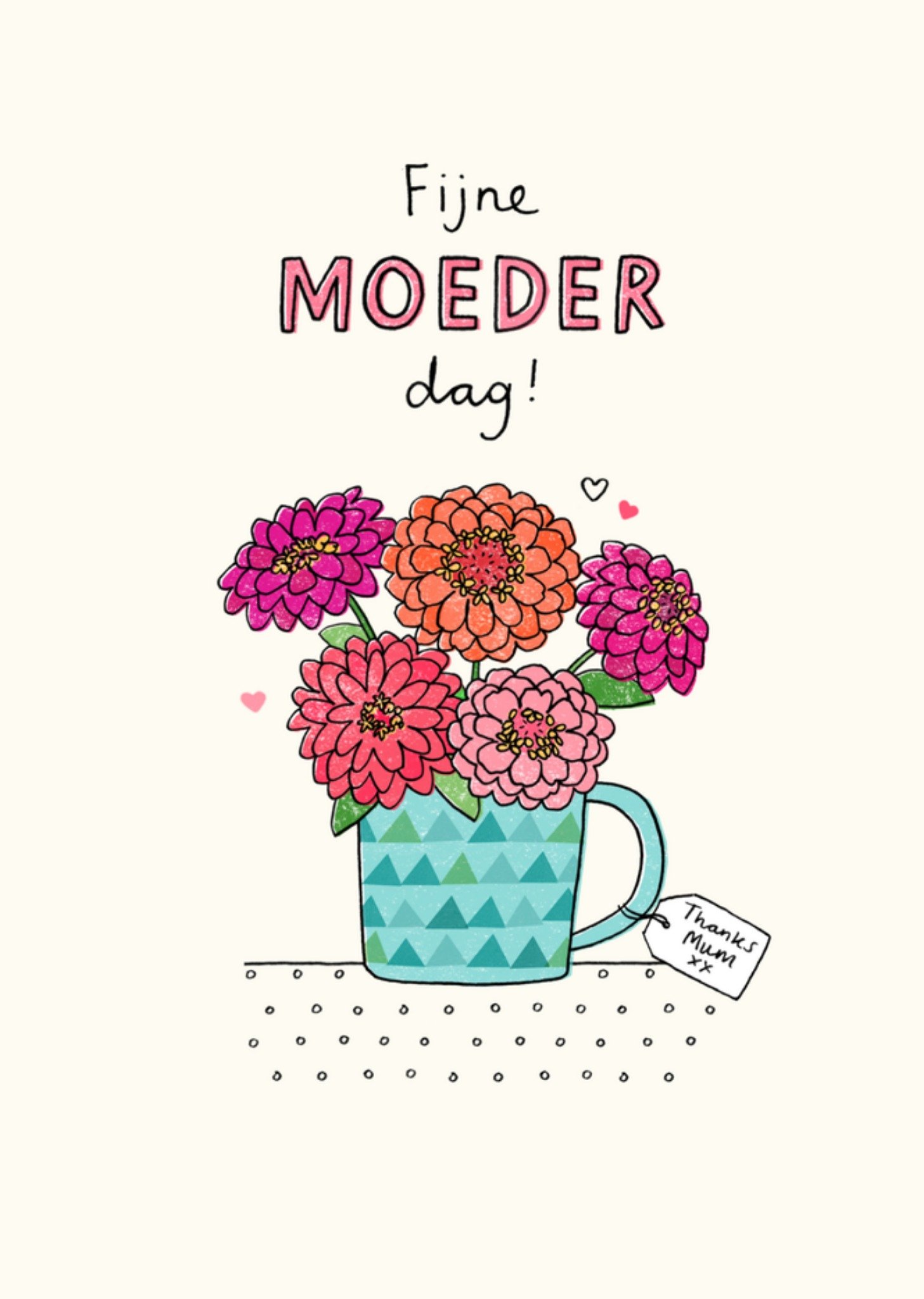 Moederdagkaart bloemen Kaart Jenny Seddon