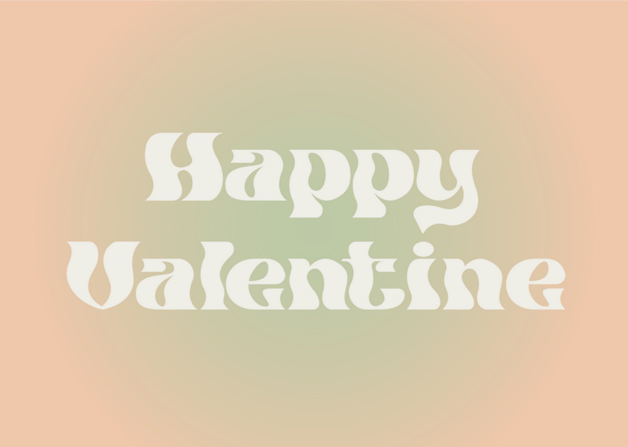 Valentijnskaart - Typografisch