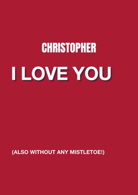 UK Greetinigs | Kerstkaart | Rood