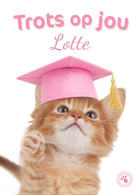 Studio Pets By Myrna Trots Op Jou Kitten Geslaagd Kaart