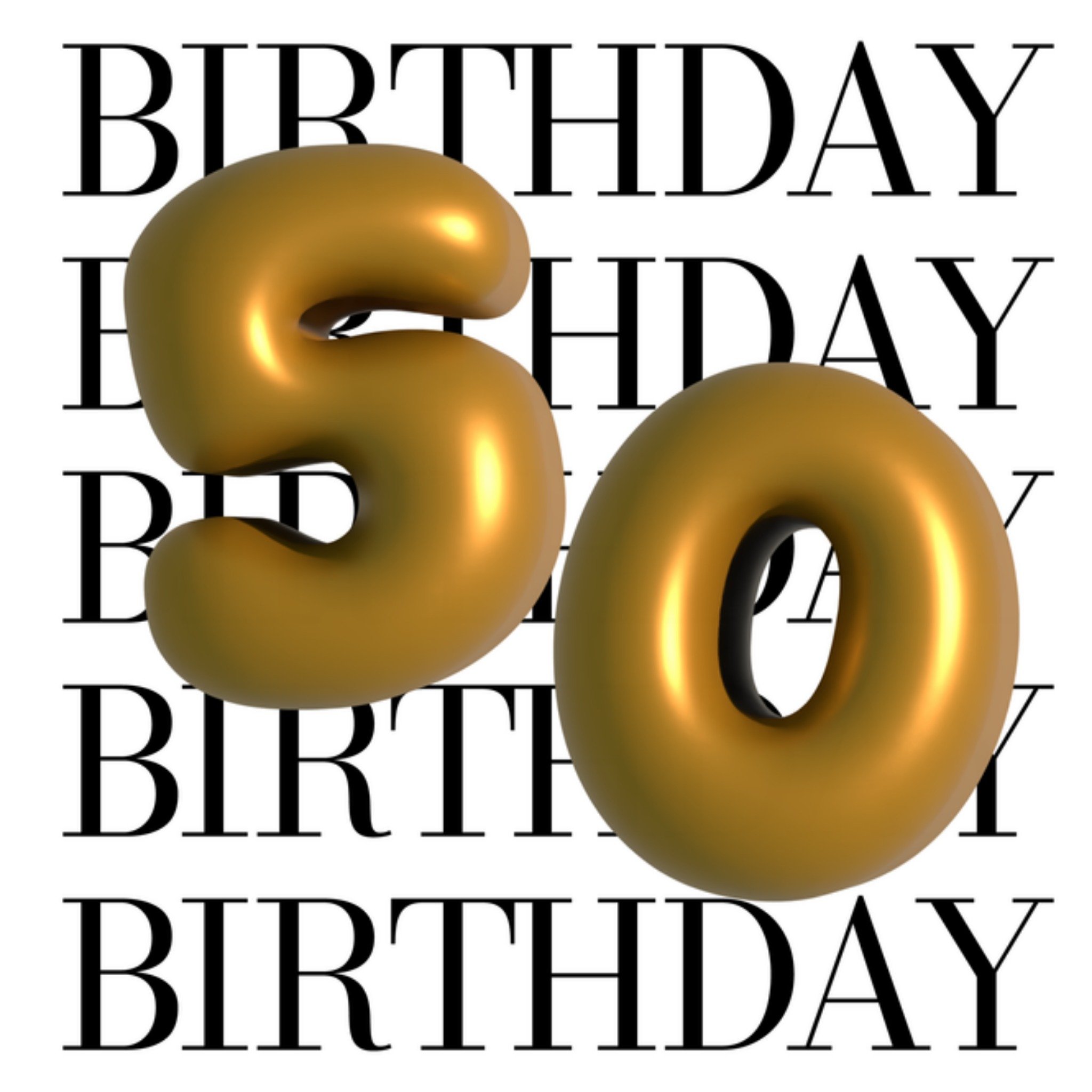 Greetz Verjaardagskaart Love Bubble 50 Vierkant