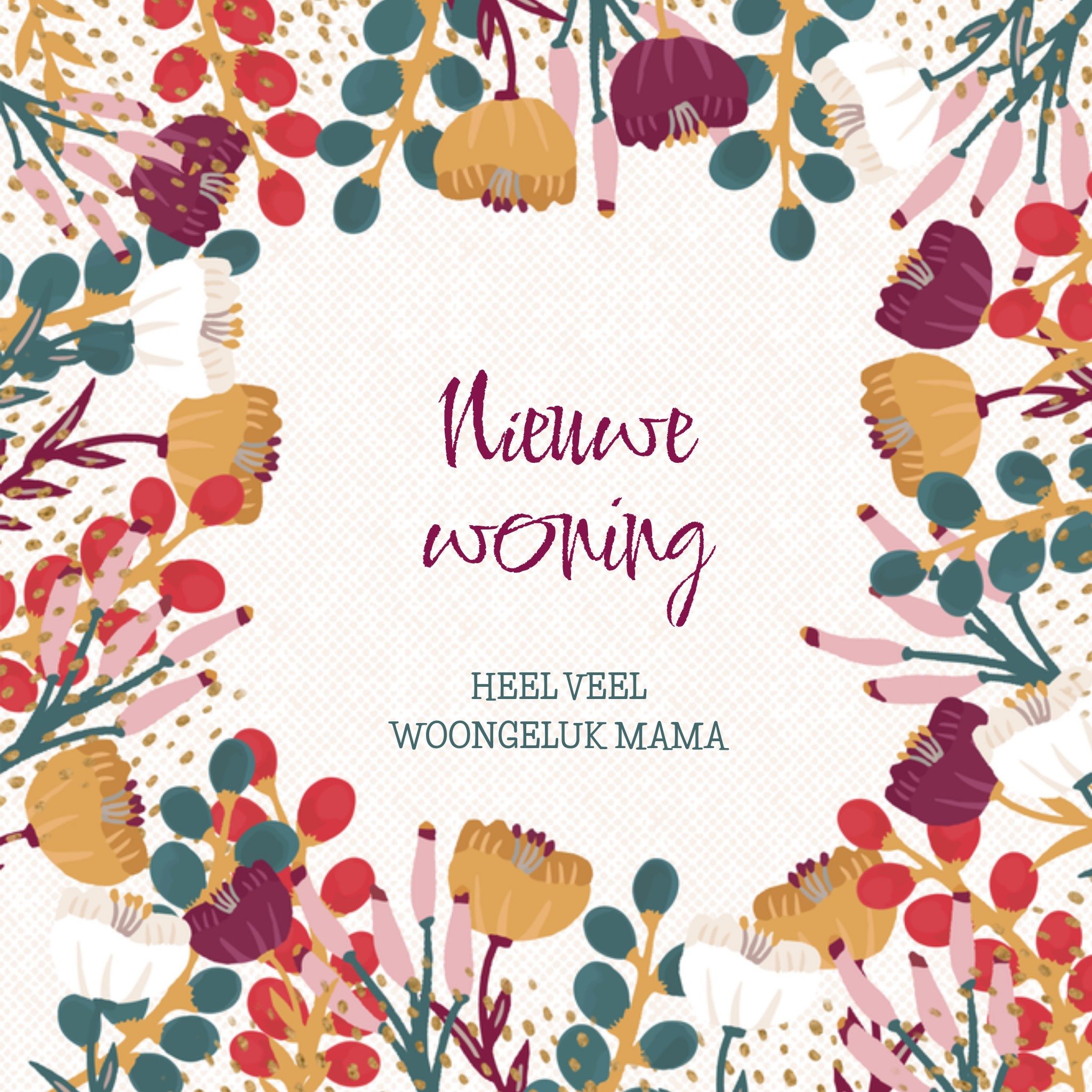 Greetz Verhuiskaart Moeder Vierkant