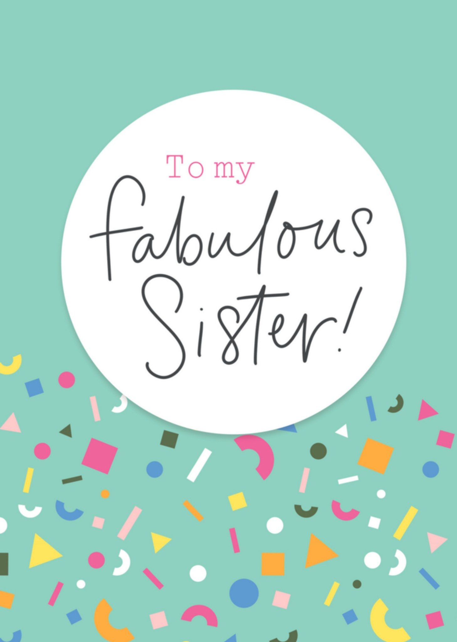 Letters by Julia Verjaardagskaart sister Kaart Letters By Julia