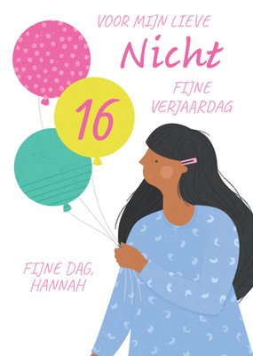 Greetz | Verjaardag | Nicht | Illustratie