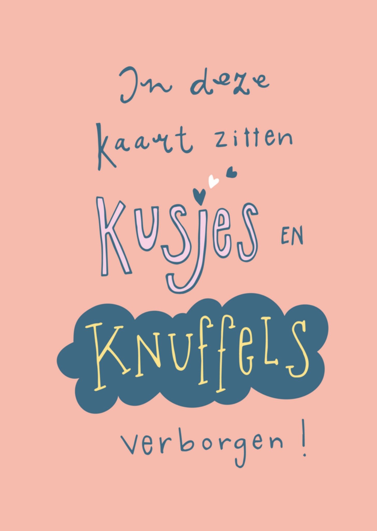 Sterkte kaart Kusjes en knuffels Kaart Funny Side Up