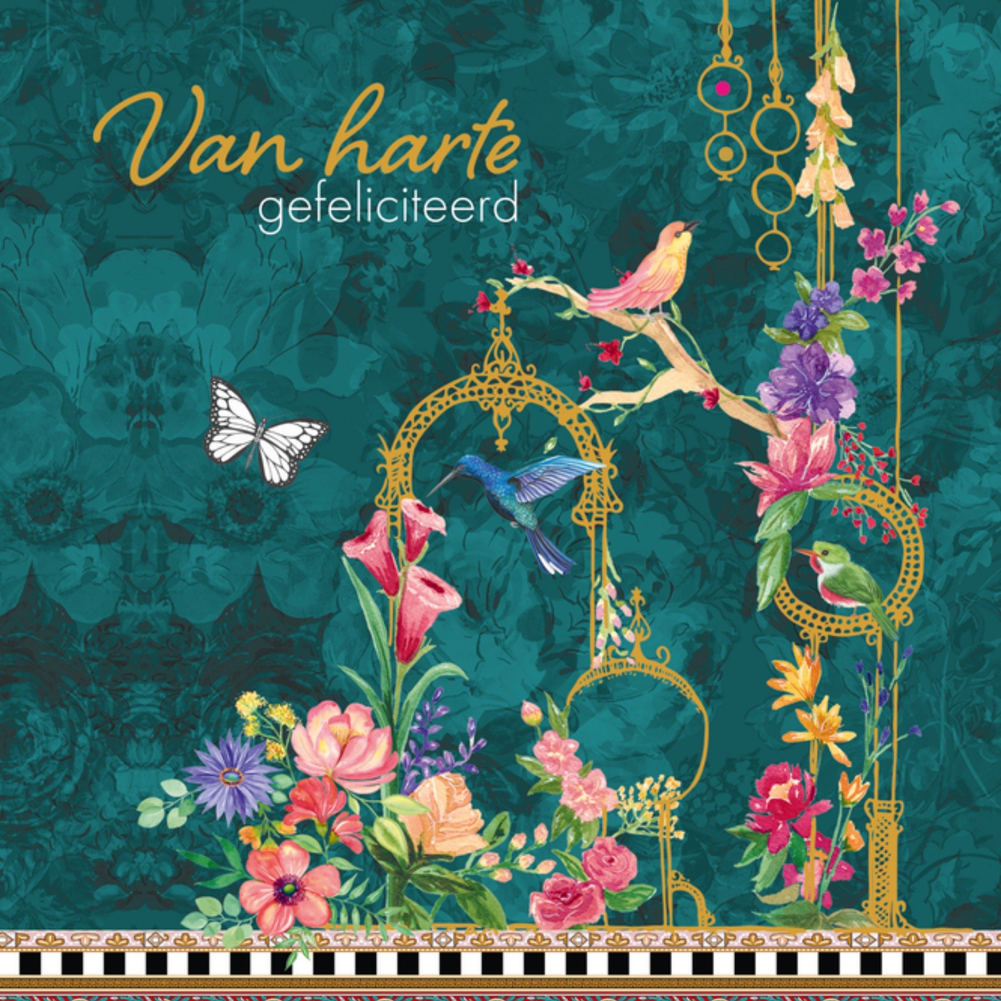 Verjaardagskaart Vogels Vierkante Kaart Melli Mello