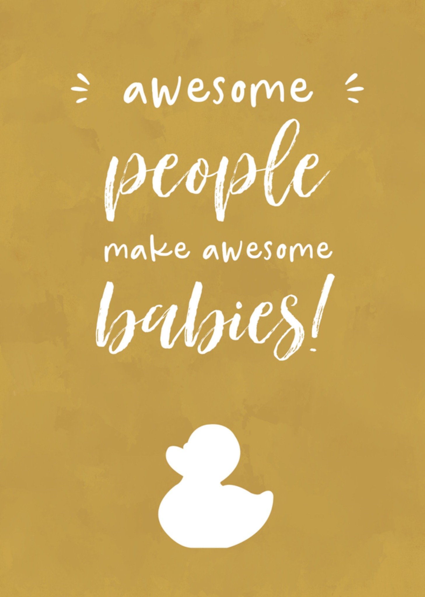 Geboortekaart eendje grappig Tsjip