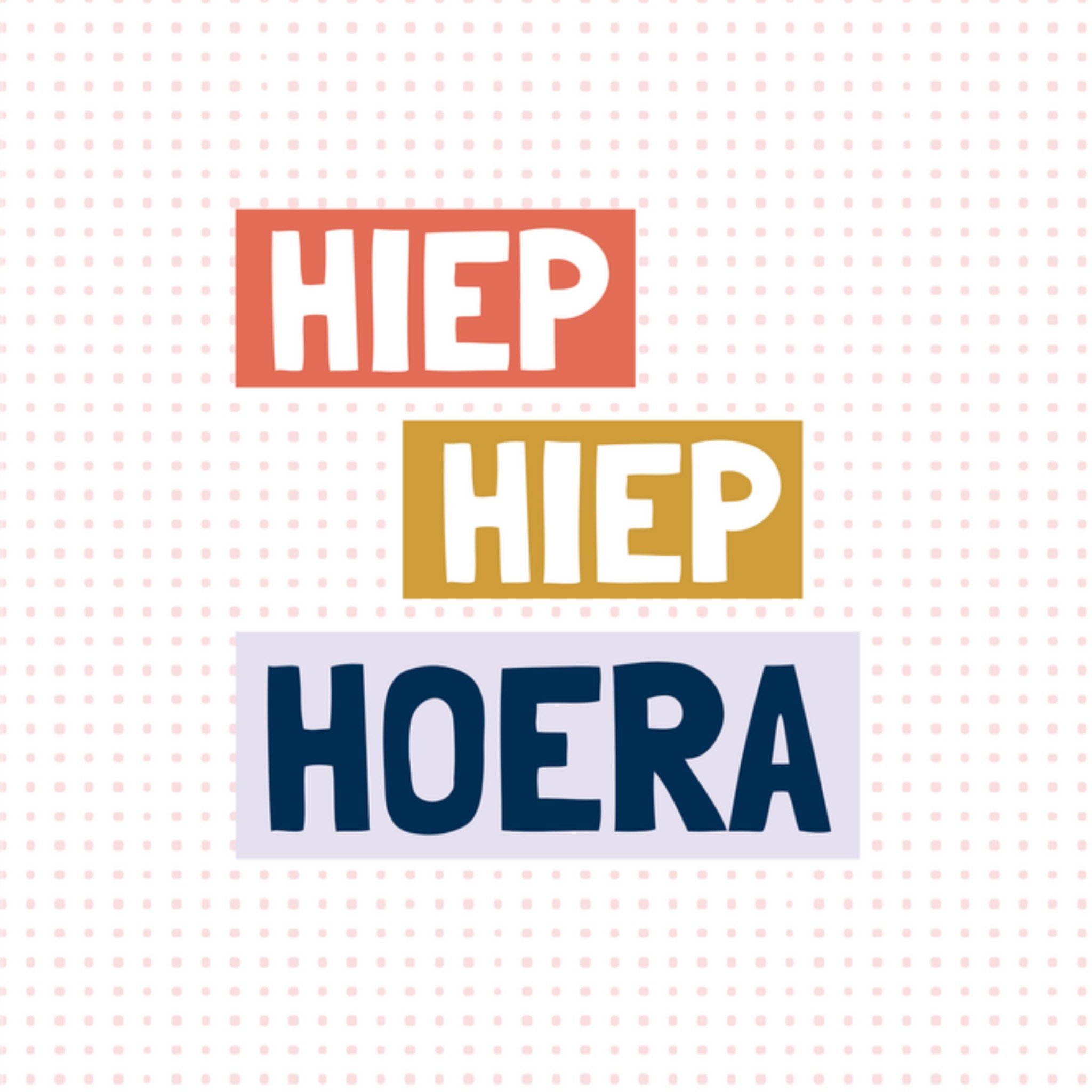 Greetz Verjaardagskaart Hiep Hiep Hoera Vierkant