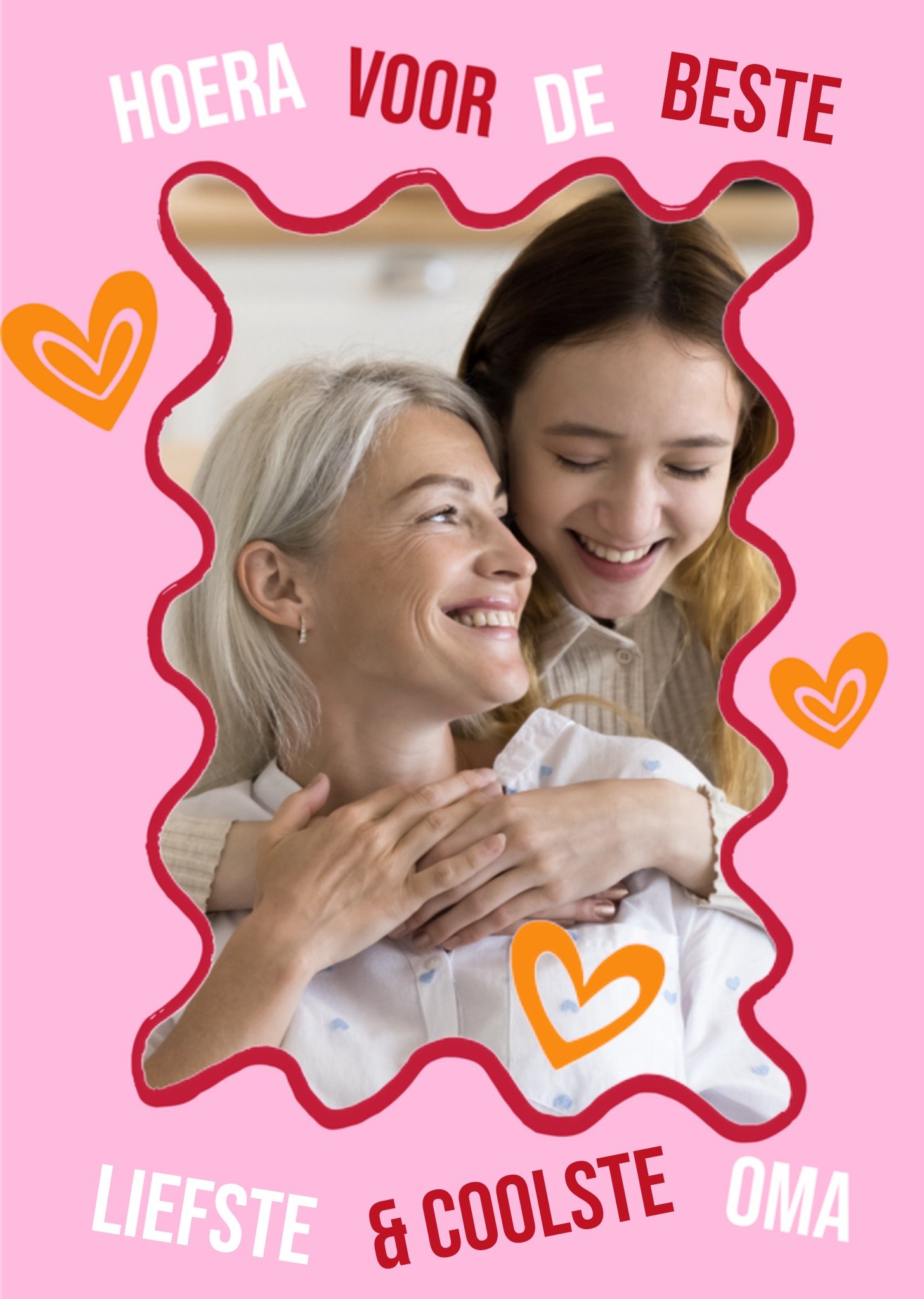 Greetz Verjaardagskaart Met foto Voor de beste Oma Standard Card