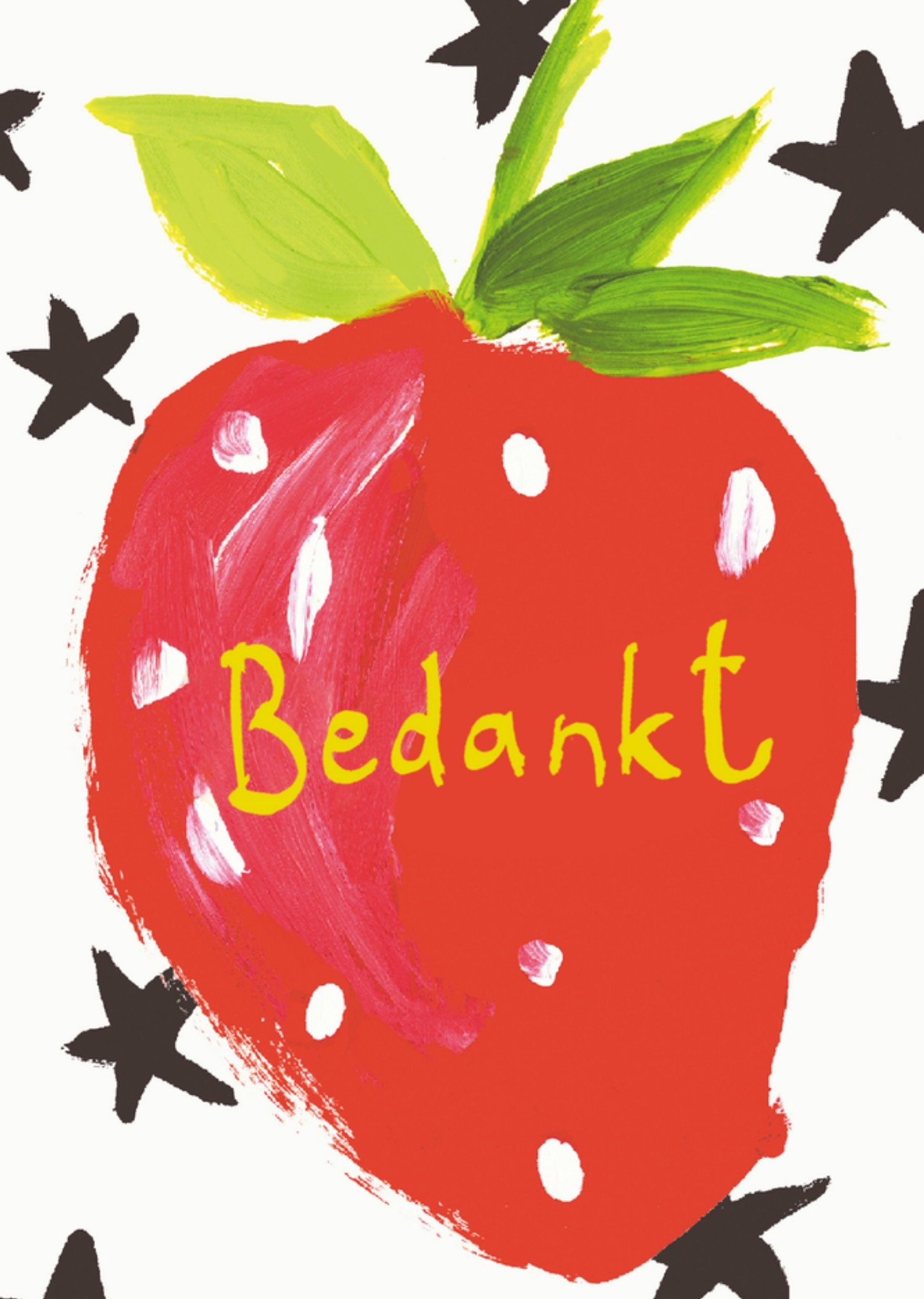 Sooshichacha Bedankkaart aardbei Kaart Sooshichacha Limited