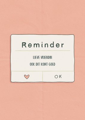 Greetz | Denken aan kaart | reminder | vriendin