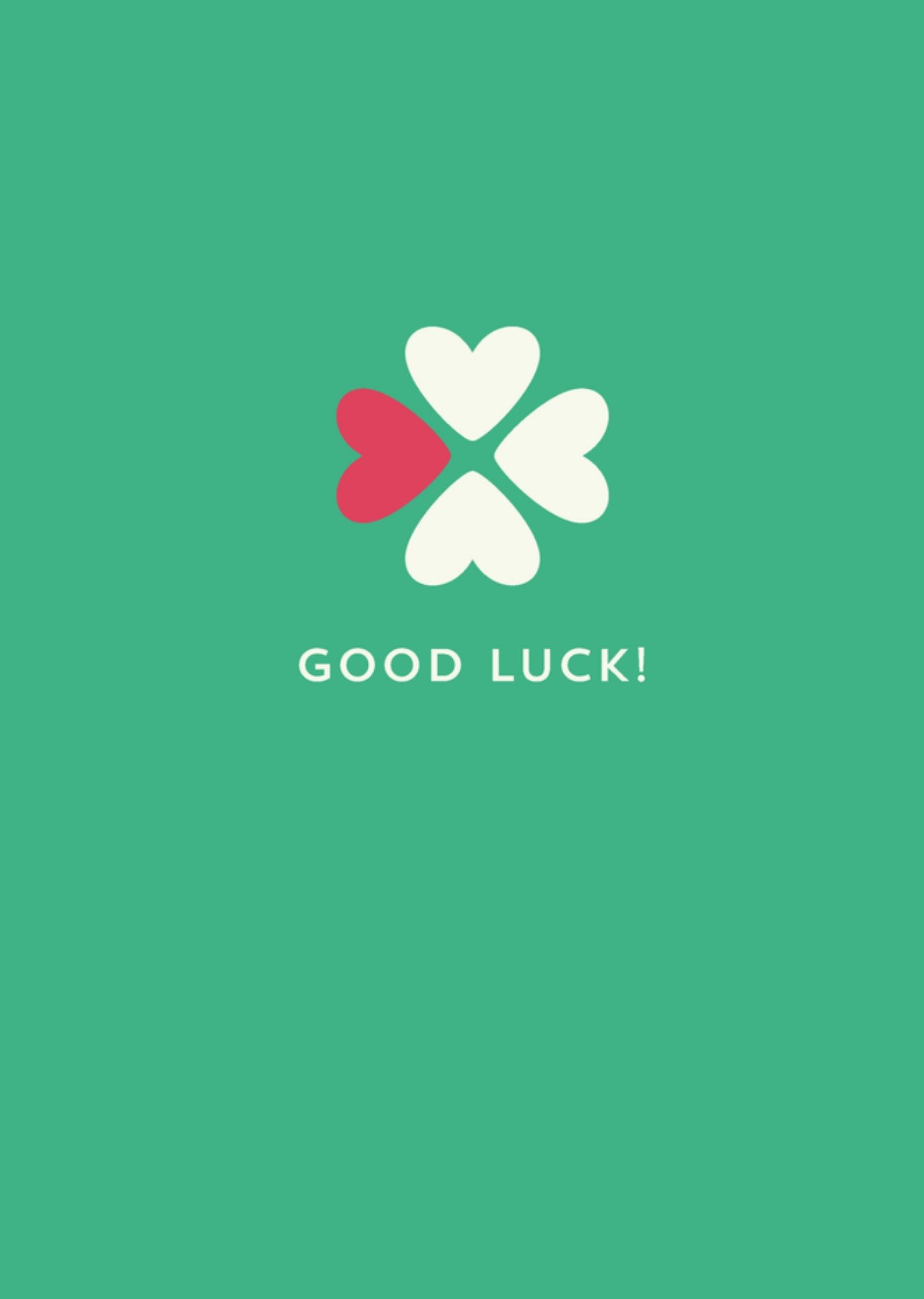 Succeskaart Good luck! Kaart Greetz