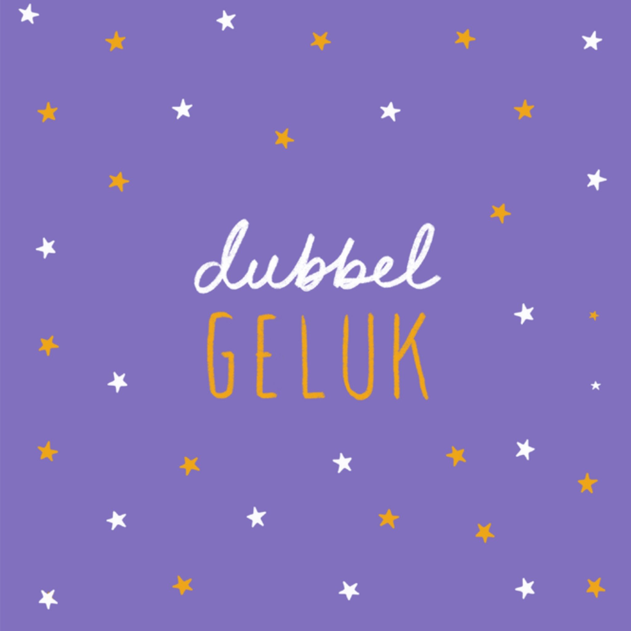 Greetz Geboortekaart dubbel geluk Vierkant