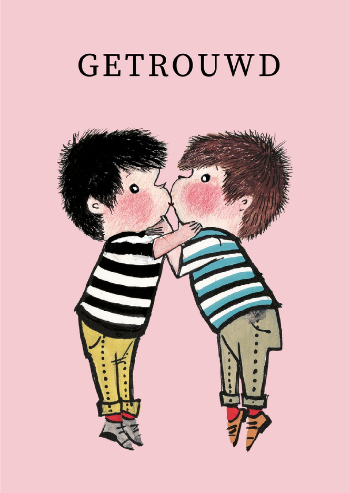 Huwelijkskaart Getrouwd Kaart Fiep Westendorp