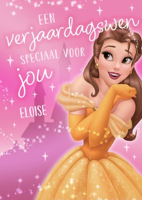 Disney Prinsessen | Verjaardagskaart | Belle