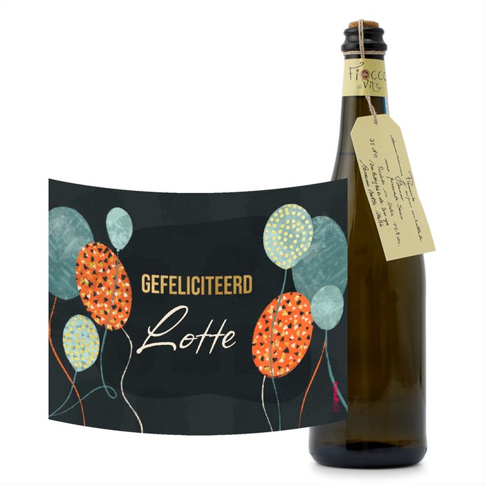 Prosecco Toso | Gefeliciteerd met eigen naam | 750 ml