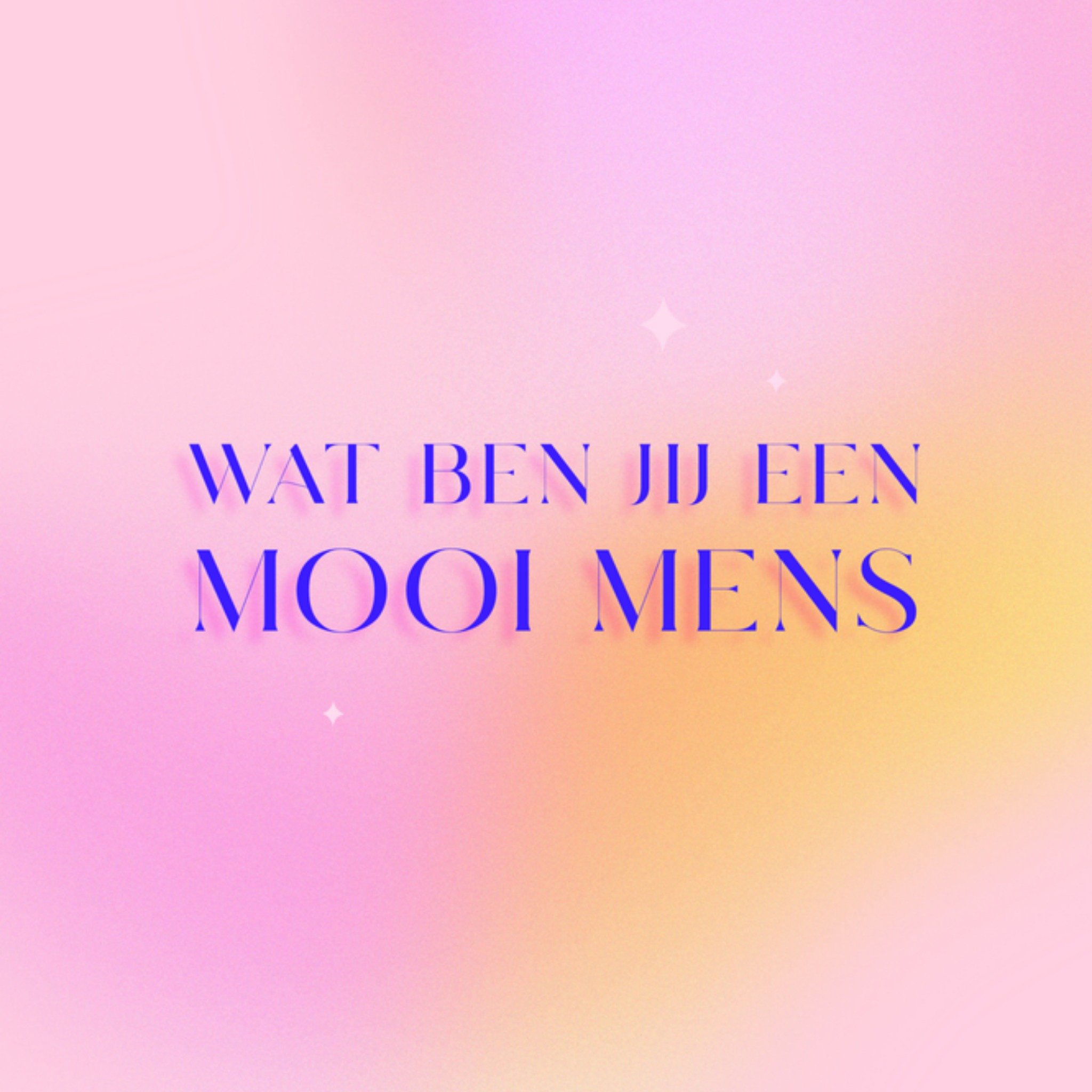 Greetz Denken aan kaart mooi mens Vierkant