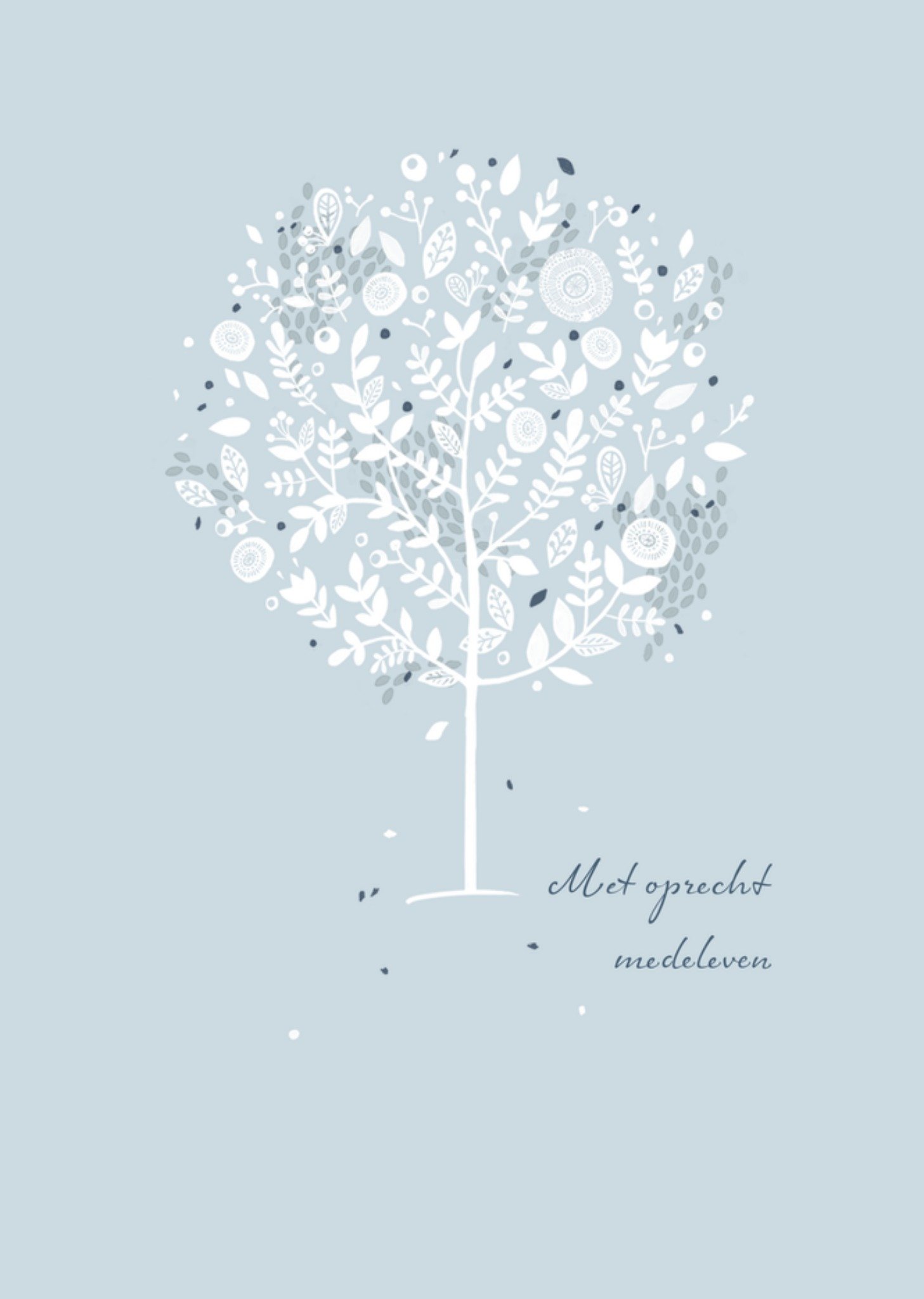 Condoleancekaart Illustratie boom Kaart UK Greetings