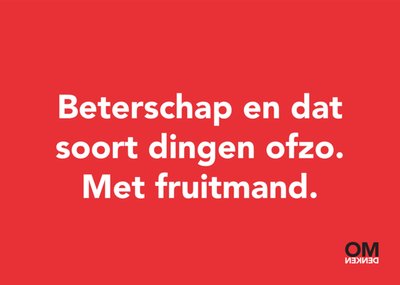 Omdenken | Beterschapskaart | Fruitmand