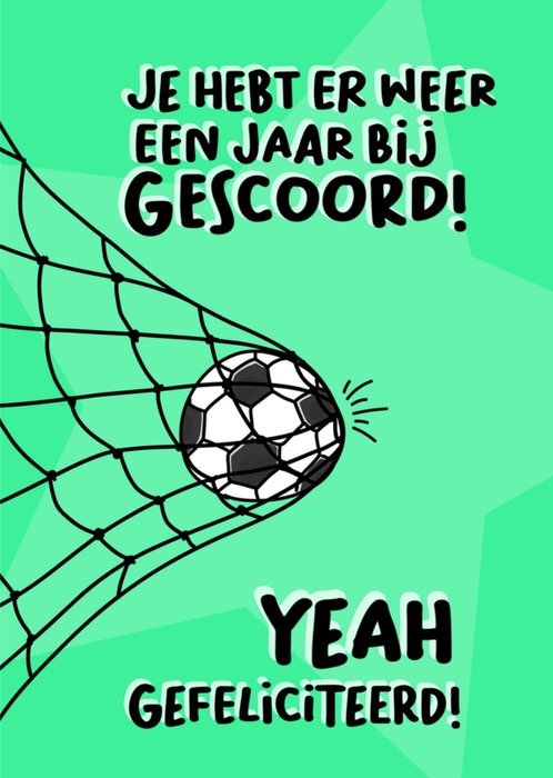 Liefs Jansje | Verjaardagskaart | Voetbal