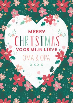 Studio Sundae | Kerstkaart | fleurig | Grootouders