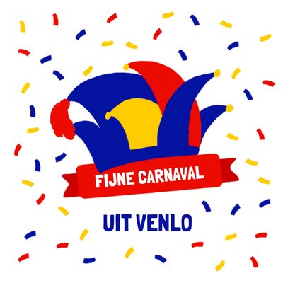 Geïllustreerde Narrenkap Uit Venlo Carnaval Kaart