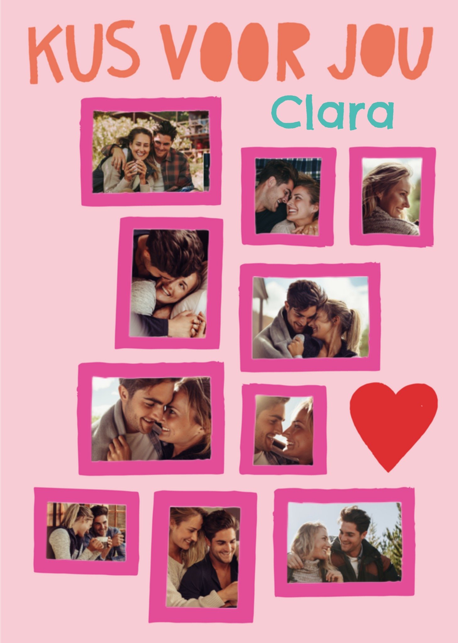 Valentijnskaart kaart Kus voor jou Greetz