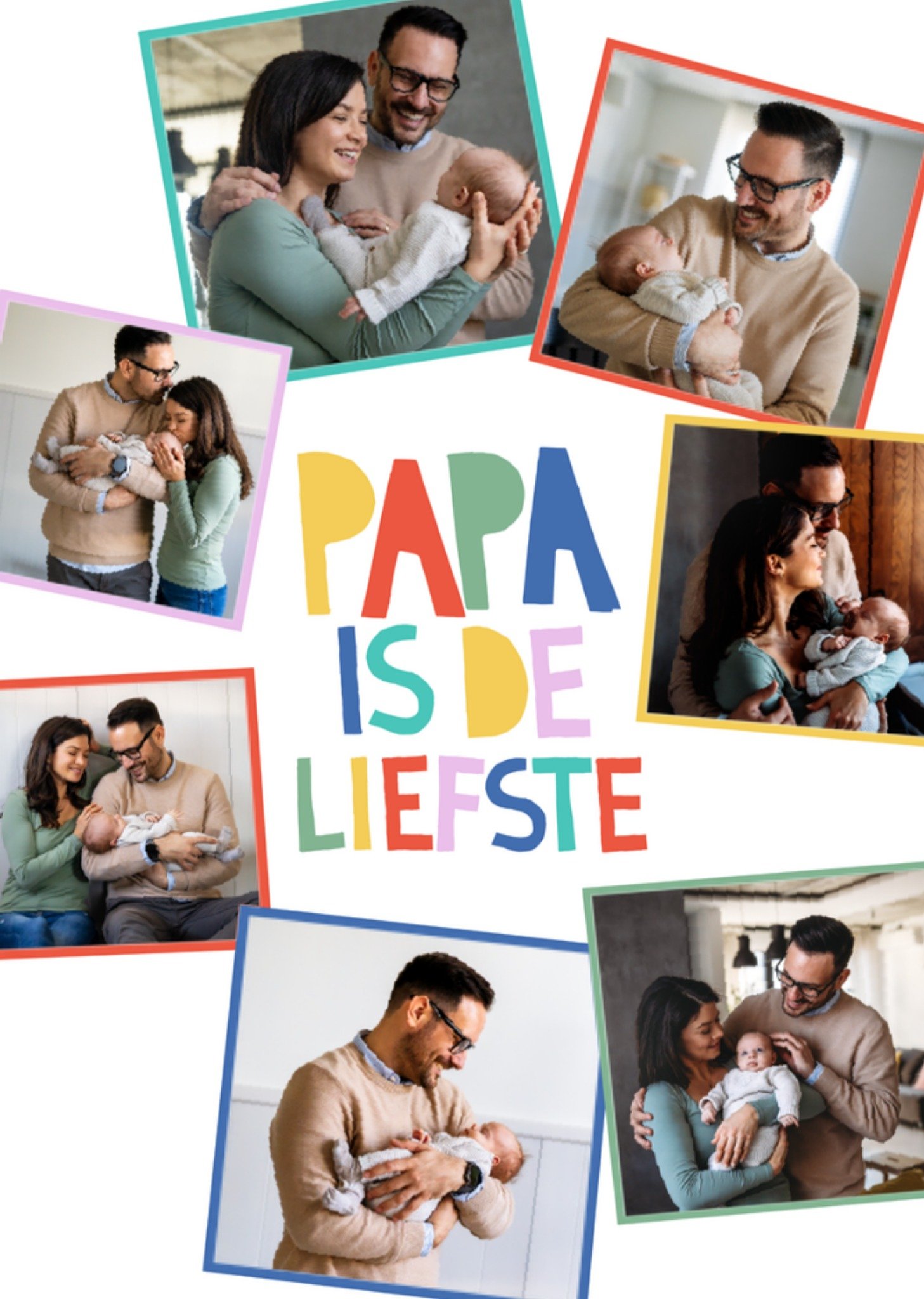 Vaderdagkaart Papa is de liefste Kaart Greetz