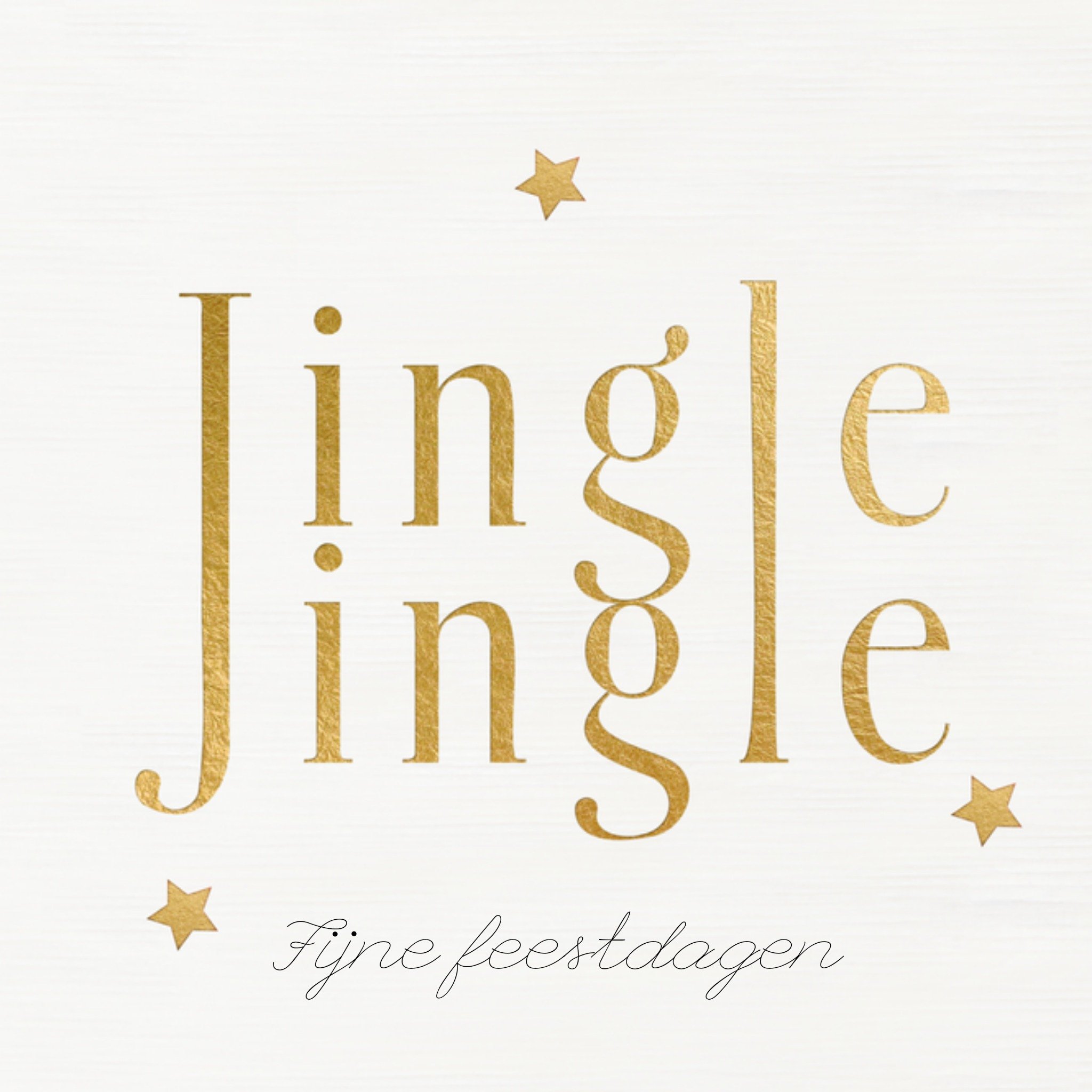 Greetz Kerst Glitters Jingle Vierkant
