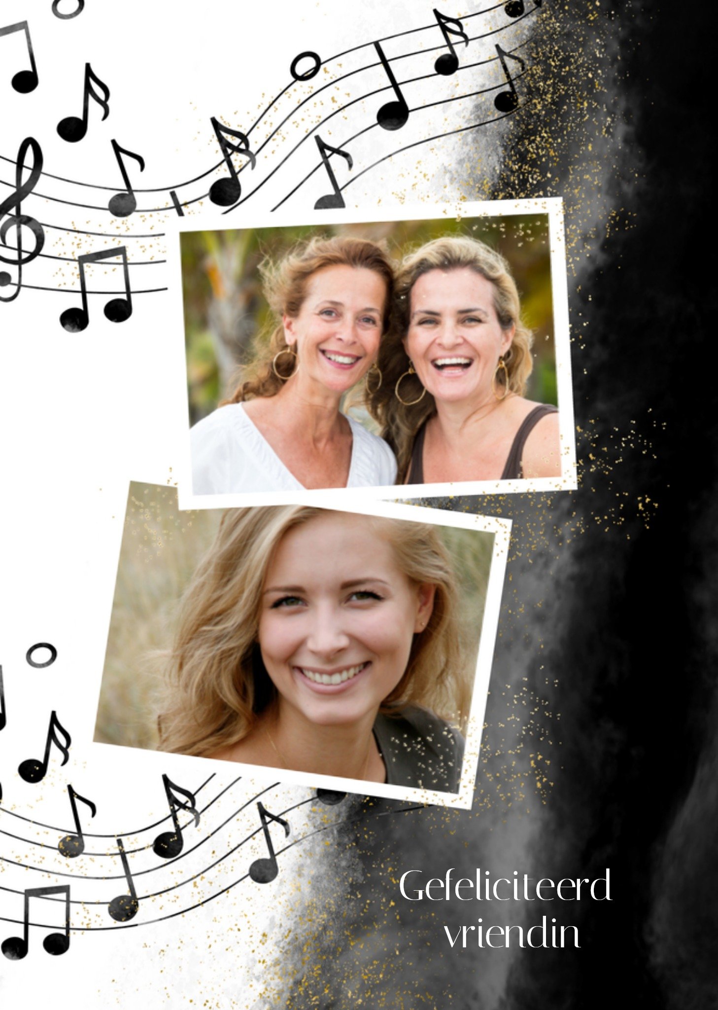 Verjaardagskaart Muzieknoten Greetz