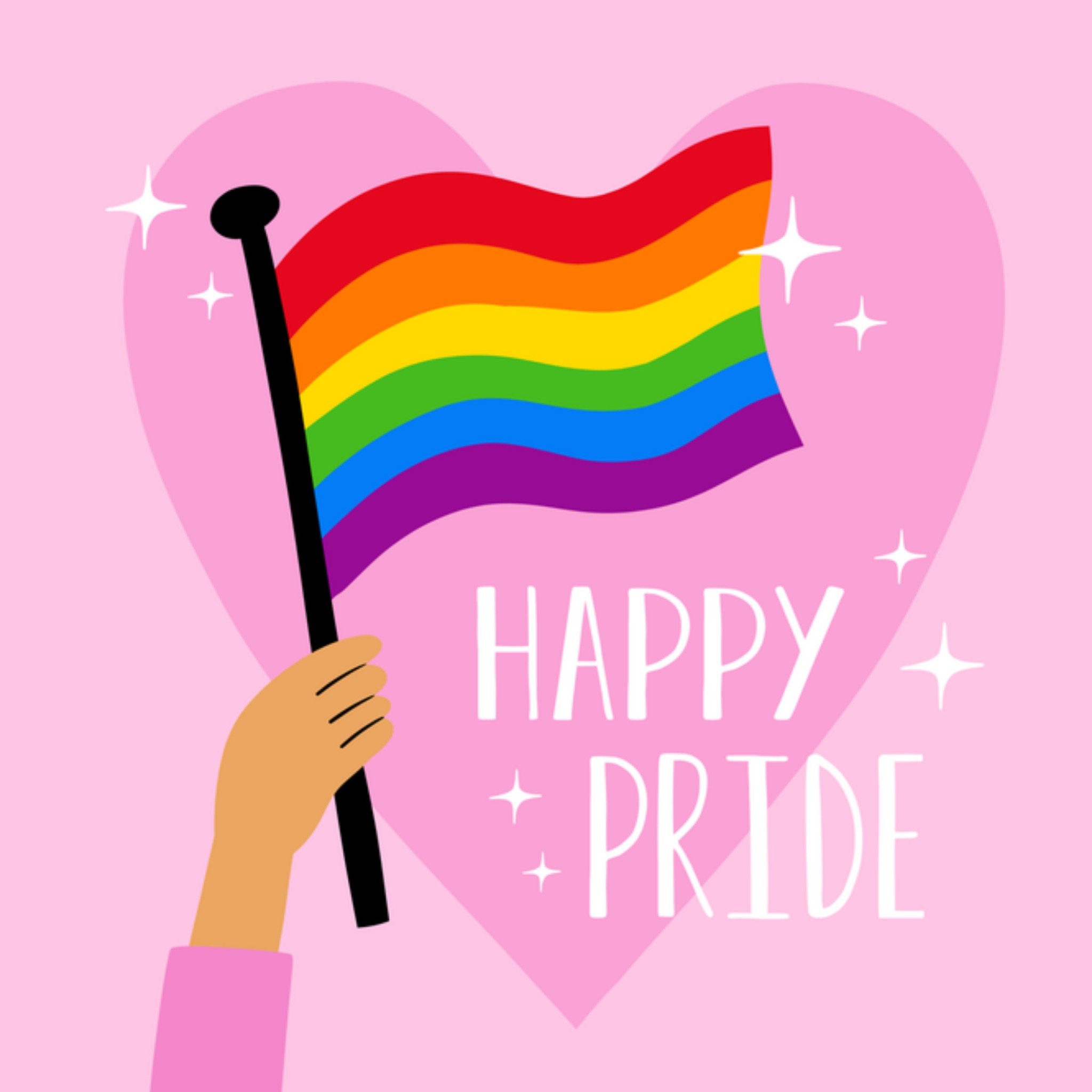 Greetz Pride kaart Pride vlag Vierkant
